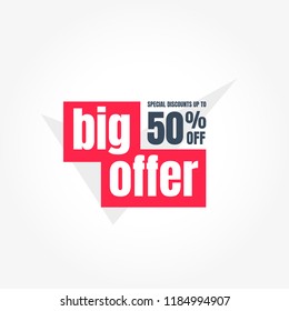 Big Offer 50% Off Label