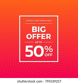 Big Offer 50% Off Label