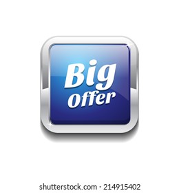 Big Offer Glossy Shiny Rounded Corner Vector Button