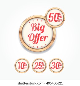 Big Offer % Off Labels