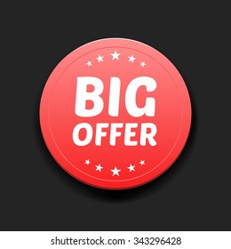 Big Offer Round Label