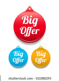 Big Offer Round Tag