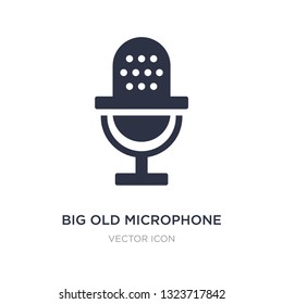 big old microphone icon on white background. Simple element illustration from Technology concept. big old microphone sign icon symbol design.