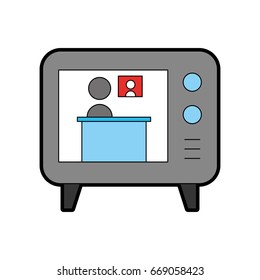 Big old television
