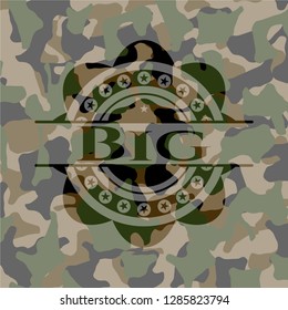 Big on camo texture