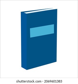 Gran libro abierto aislado de fondo blanco