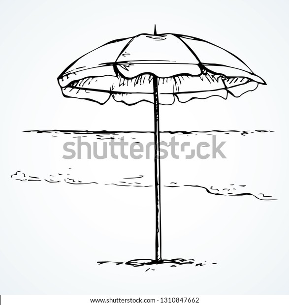 Big Open Hotel Canopy Stand On Stock Vector Royalty Free