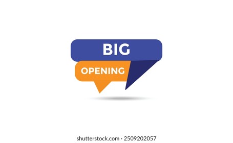 Big opening button web banner templates. Vector Illustration 
