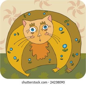 The big orange cat