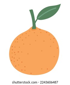 big orange design over white
