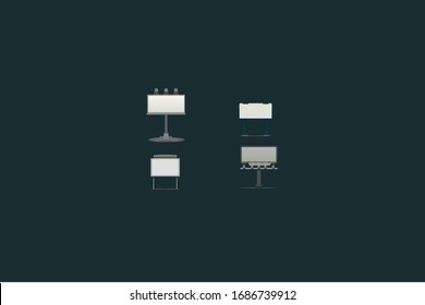 big outdoor night bilboardfour pieces