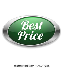 Big oval green best price button