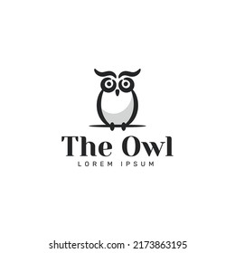  Big owl logo design template