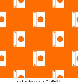 Big package pattern repeat seamless in orange color for any design. Vector geometric illustration