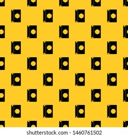 Big package pattern seamless vector repeat geometric yellow for any design