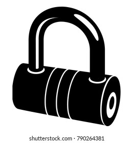 Big padlock icon. Simple illustration of big padlock vector icon for web.