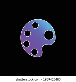 Big Paint Palette blue gradient vector icon
