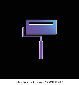 Big Paint Roller With Shine blue gradient vector icon
