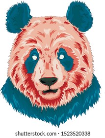 Big panda for t-shirt print