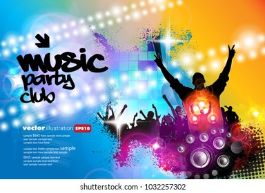 Big party, background for poster or banner