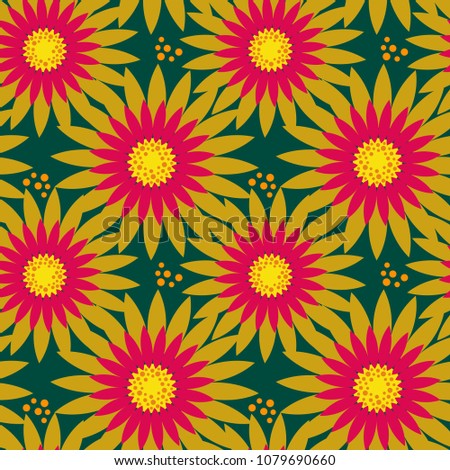 Big pink flowers pattern. Can be used for background, wallpaper, textiles.