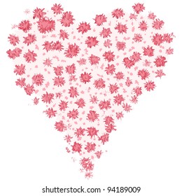 Big pink Valentine's day heart