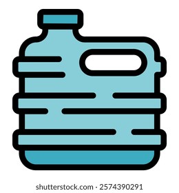 Big plastic bottle containing pure water for office or home delivery service