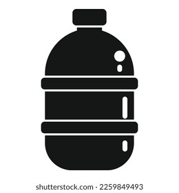 Big plastic bottle icon simple vector. Eco recycle. Ecology ocean
