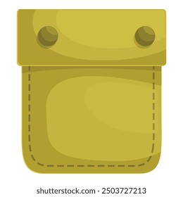 Big pocket with buttons for clothes is keeping your stuff
