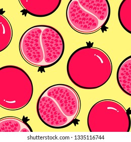Big Pomegranate Vector