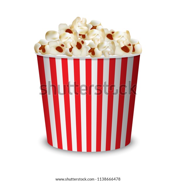 Download Big Popcorn Pack Mockup Realistic Illustration Stock Vector Royalty Free 1138666478