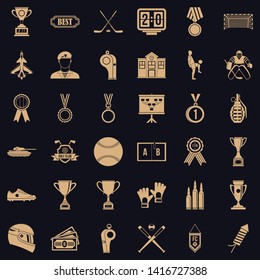 Big premium icons set. Simple set of 36 big premium vector icons for web for any design