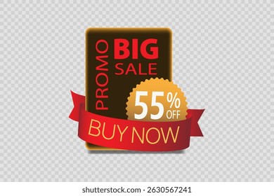 Big promotion and sale discounts. Vector illustration