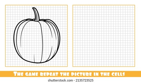 Big pumpkin the game repeat the picture in the cells