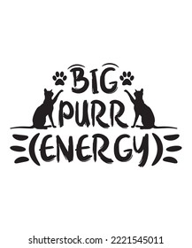 GRAN DISEÑO DE CAMISETAS EN T DE ENERGÍA PURR