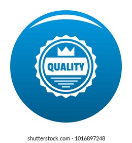Big quality logo. Simple illustration of big quality vector logo for web