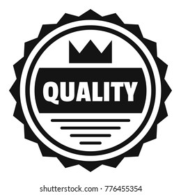 Big quality logo. Simple illustration of big quality vector logo for web