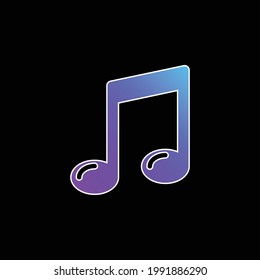 Big Quaver blue gradient vector icon