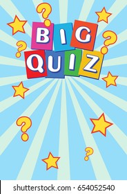 Big Quiz Poster Leaflet