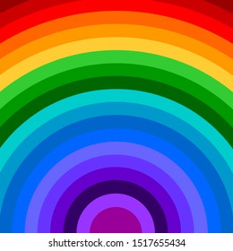 Big rainbow background. Colorful vector illustration and wallpaper