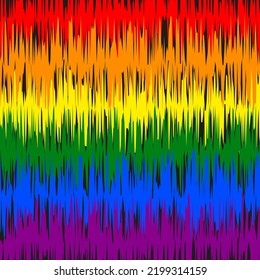 big rainbow wave background wall pattern fabric pattern