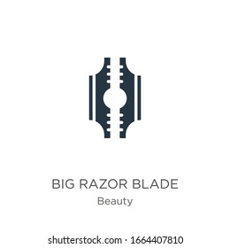 Big razor blade icon vector. Trendy flat big razor blade icon from beauty collection isolated on white background. Vector illustration can be used for web and mobile graphic design, logo, eps10