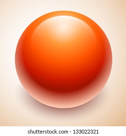 big red ball abstract