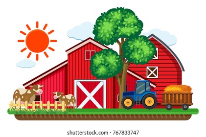 Red Barn Background Stock Vectors Images Vector Art Shutterstock