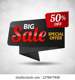 Big Red And Black Sale Sticker