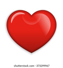 A Big Red glossy Heart