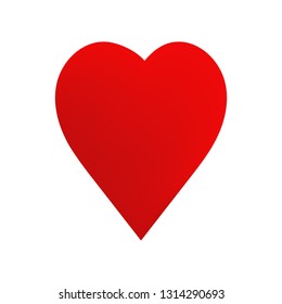 Big red heart illustration. Postcard, love, relationship. Saint Valentines Day concept. Vector illustration can be used for topics like romance, greeting cards, love letters 