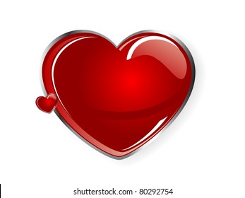 Big red heart and a small one