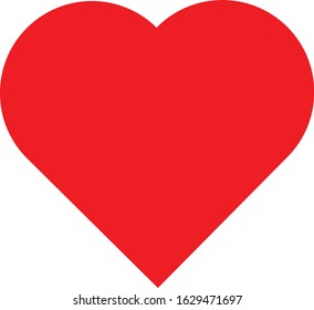 Big red hearts with small red hearts for love and Valentine's day. Love icons and heart shapes.