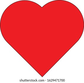 Big red hearts with small red hearts for love and Valentine's day. Love icons and heart shapes.